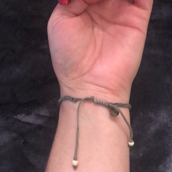 Pura Vida Gray Braided Adjustable Bracelet - Picture 2 of 5